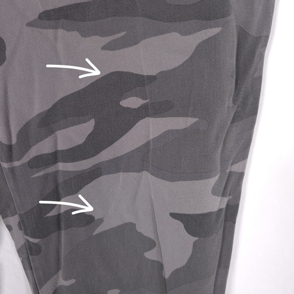 Splendid Joggers SMALL Camo Pull On Drawstring Relaxed Military Army Pants Gray - Picture 9 of 12